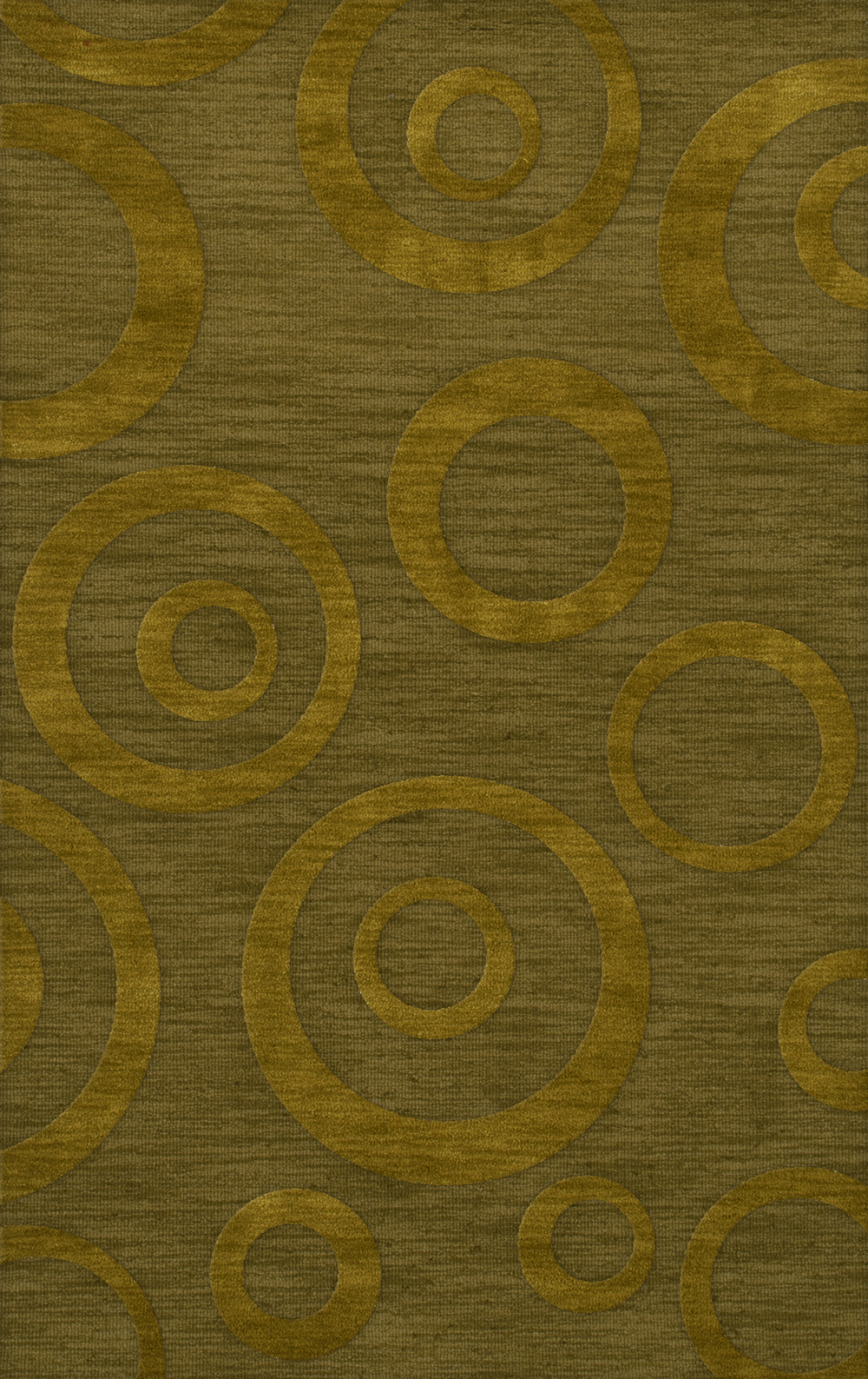 Green Transitional Bubbles Rings Area Rug Circles DV5 - Picture 18 of 35
