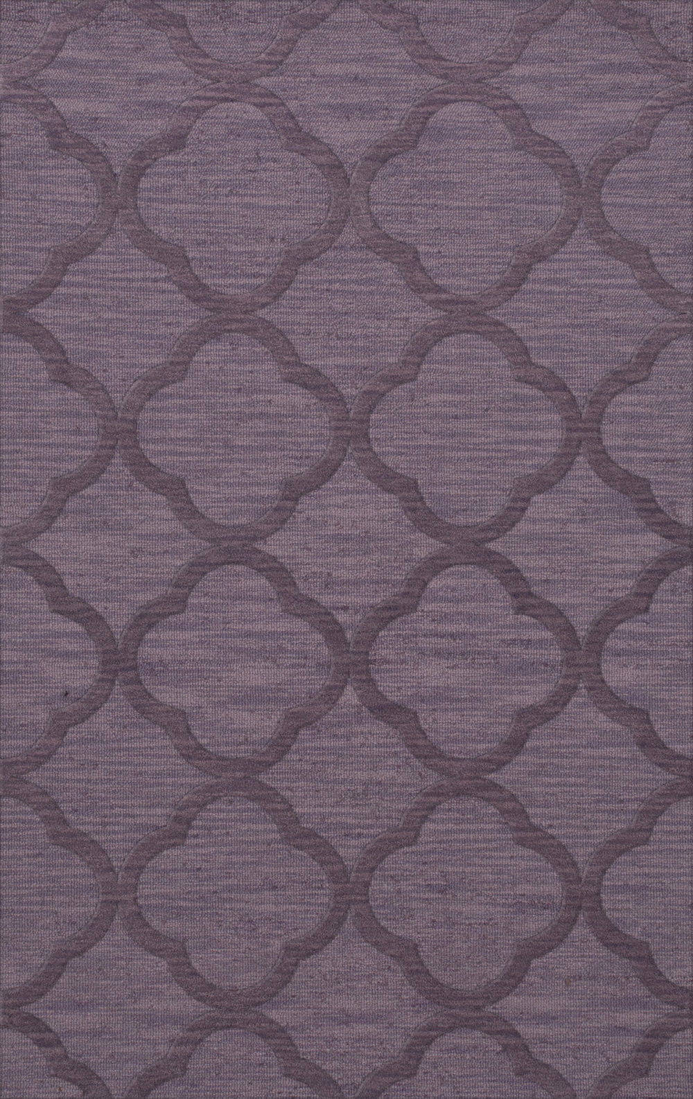 Purple Quaterfoil Trellis Print Transitional Area Rug Geometric DV8 - Picture 18 of 35
