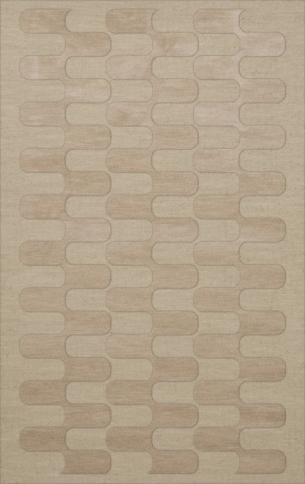 Ivory Grid Waves Curves Blocks Transitional Area Rug Geometric DV9 - Picture 18 of 35
