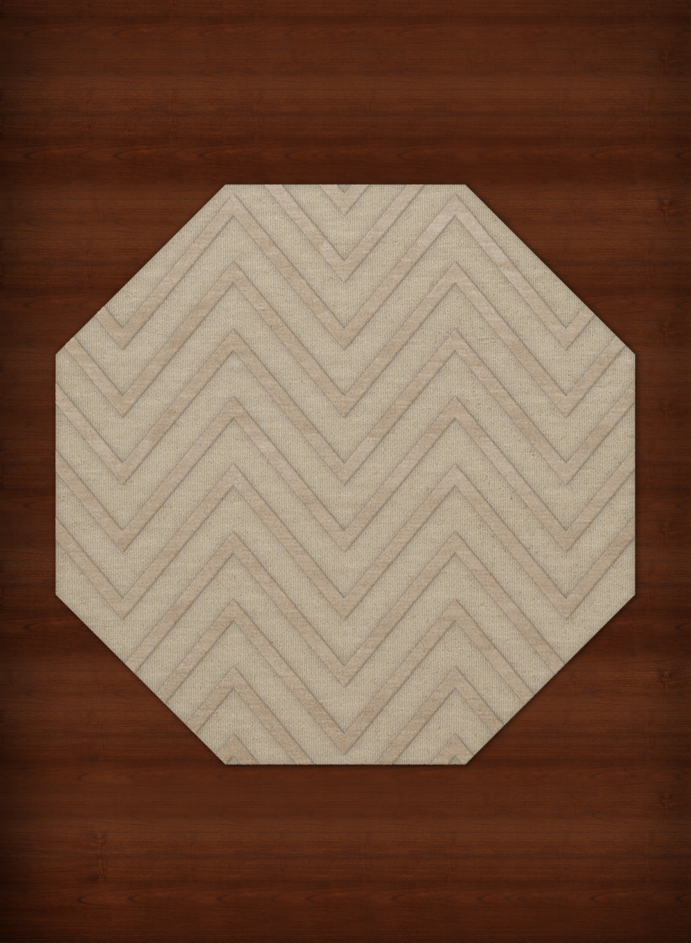 Ivory Transitional Hand Hooked Stripes Chevrons Zig Zags Area Rug Striped DV4 - Picture 21 of 35