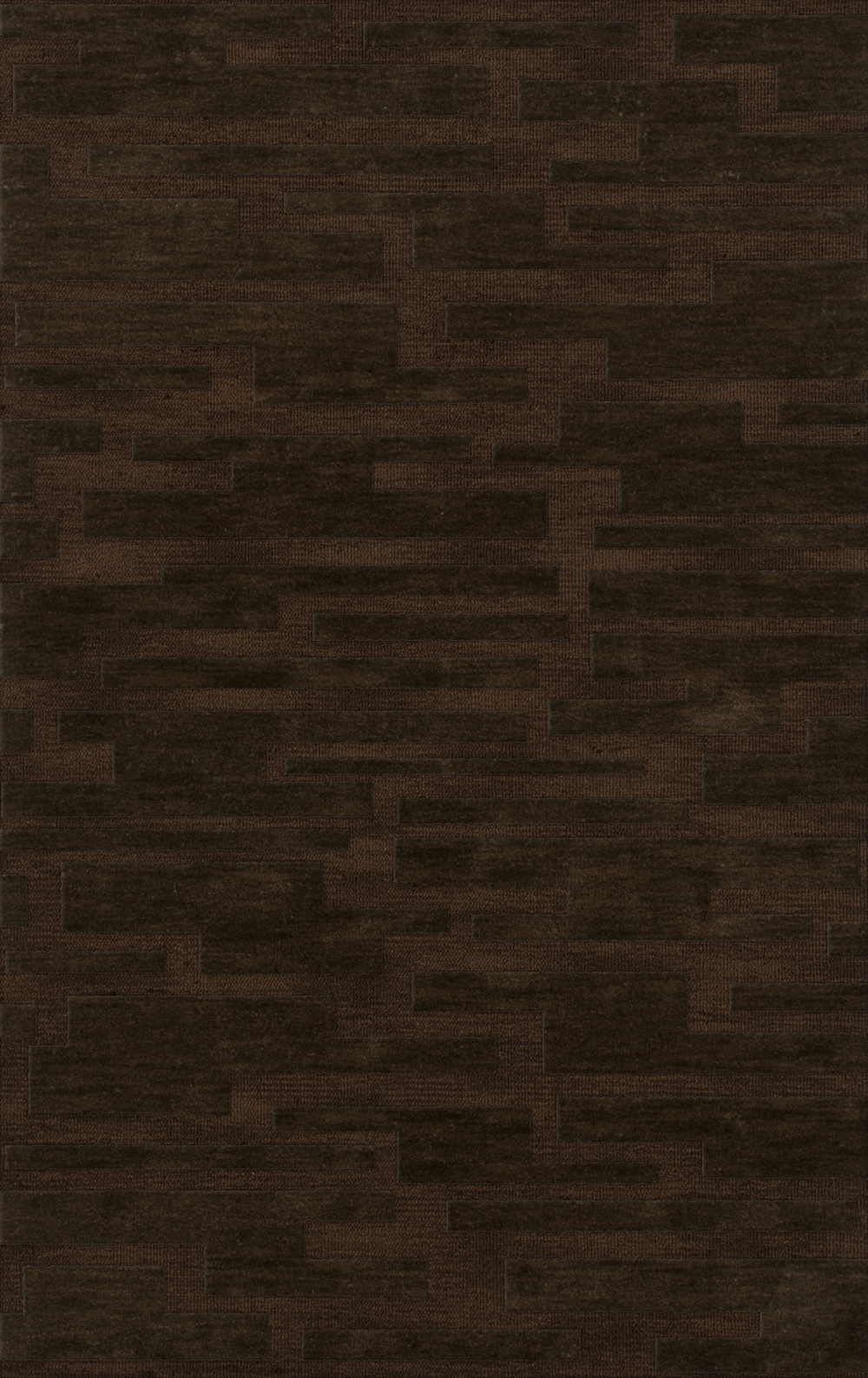 Brown Transitional Hand Hooked Squares Rectangles Boxes Area Rug Patchwork DV6 - Picture 22 of 35