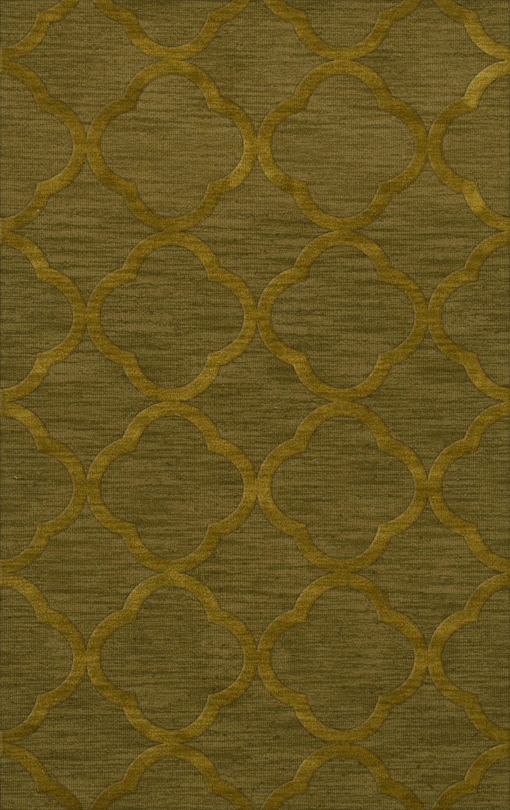 Green Quaterfoil Trellis Print Transitional Area Rug Geometric DV8 - Picture 22 of 35