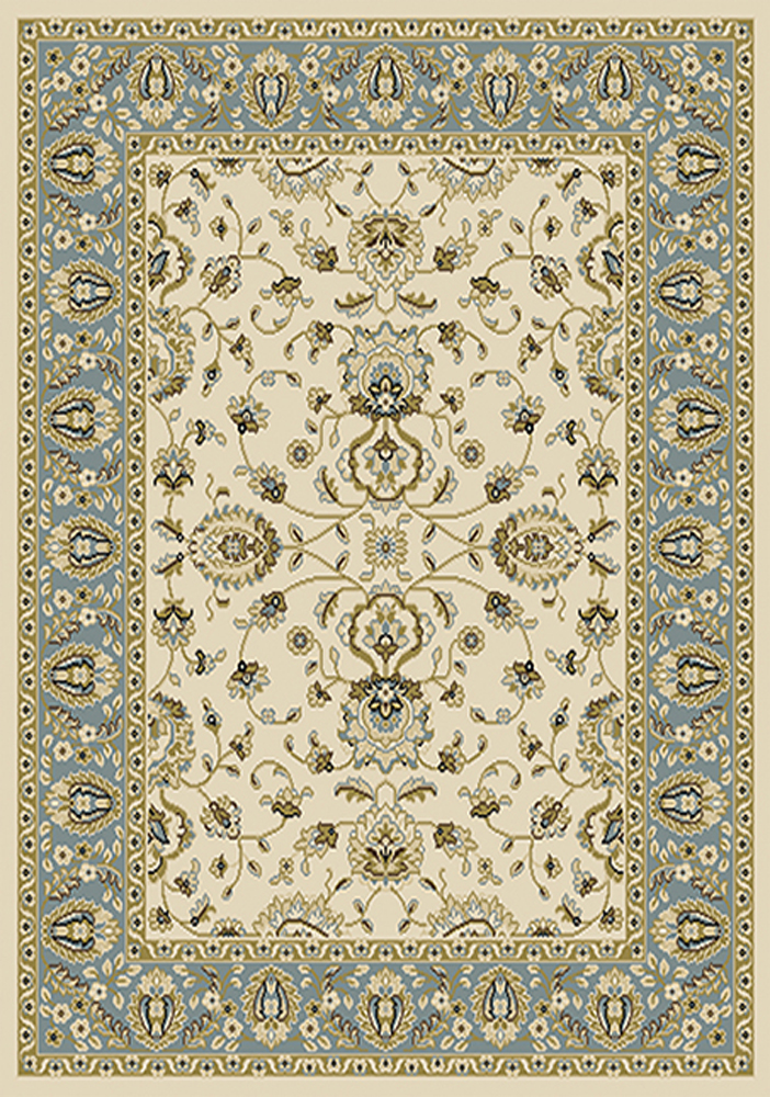 5×8 Home Dynamix Ivory Bordered Vines Area Rug 919-128 – Aprx 5′ 2″ x 7′ 2″