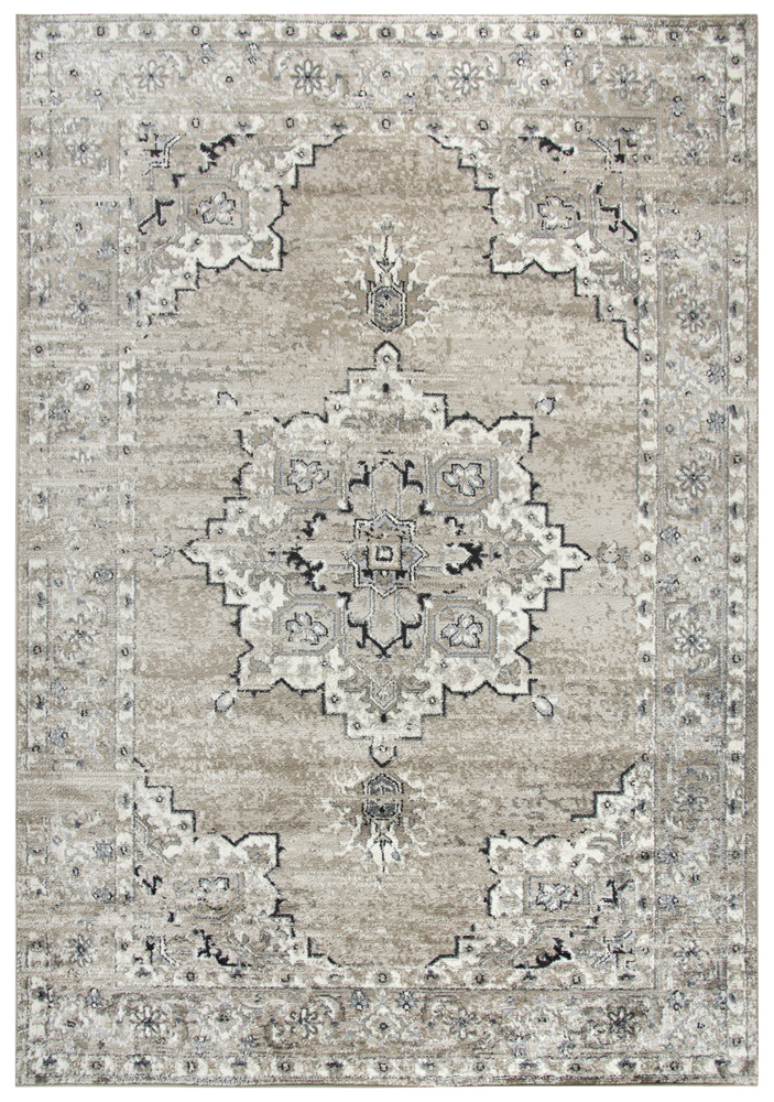 5x7 Rizzy Rugs Medallion Lines Vintage Area Rug EN7351 - Aprx 5' 2" x 7' 3" - Picture 5 of 6