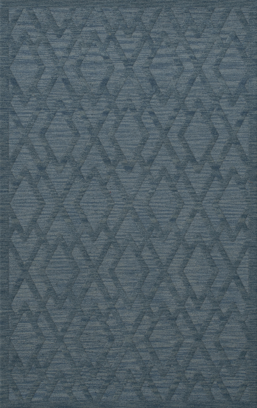 Blue Diamond Lines Criss-Cross Bordered Transitional Area Rug Geometric DV1 - Picture 24 of 35
