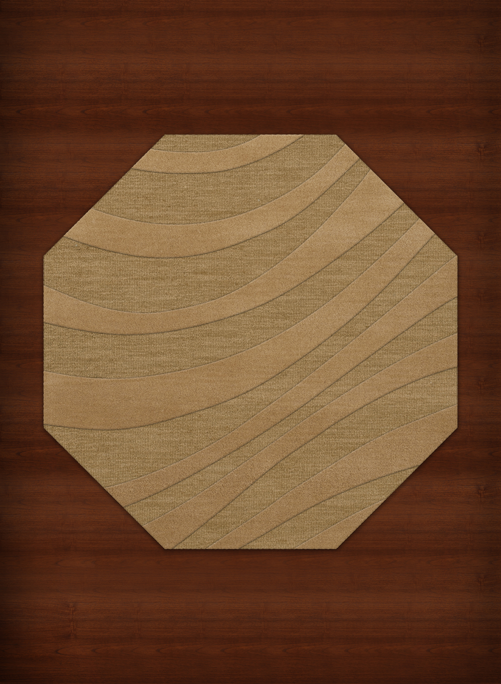 Yellow Transitional Hand Hooked Swirls Stripes Lines Area Rug Abstract DV12 - Picture 26 of 35