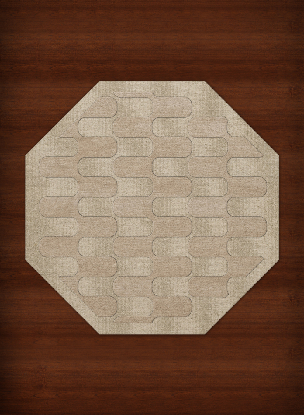 Ivory Grid Waves Curves Blocks Transitional Area Rug Geometric DV9 - Picture 26 of 35