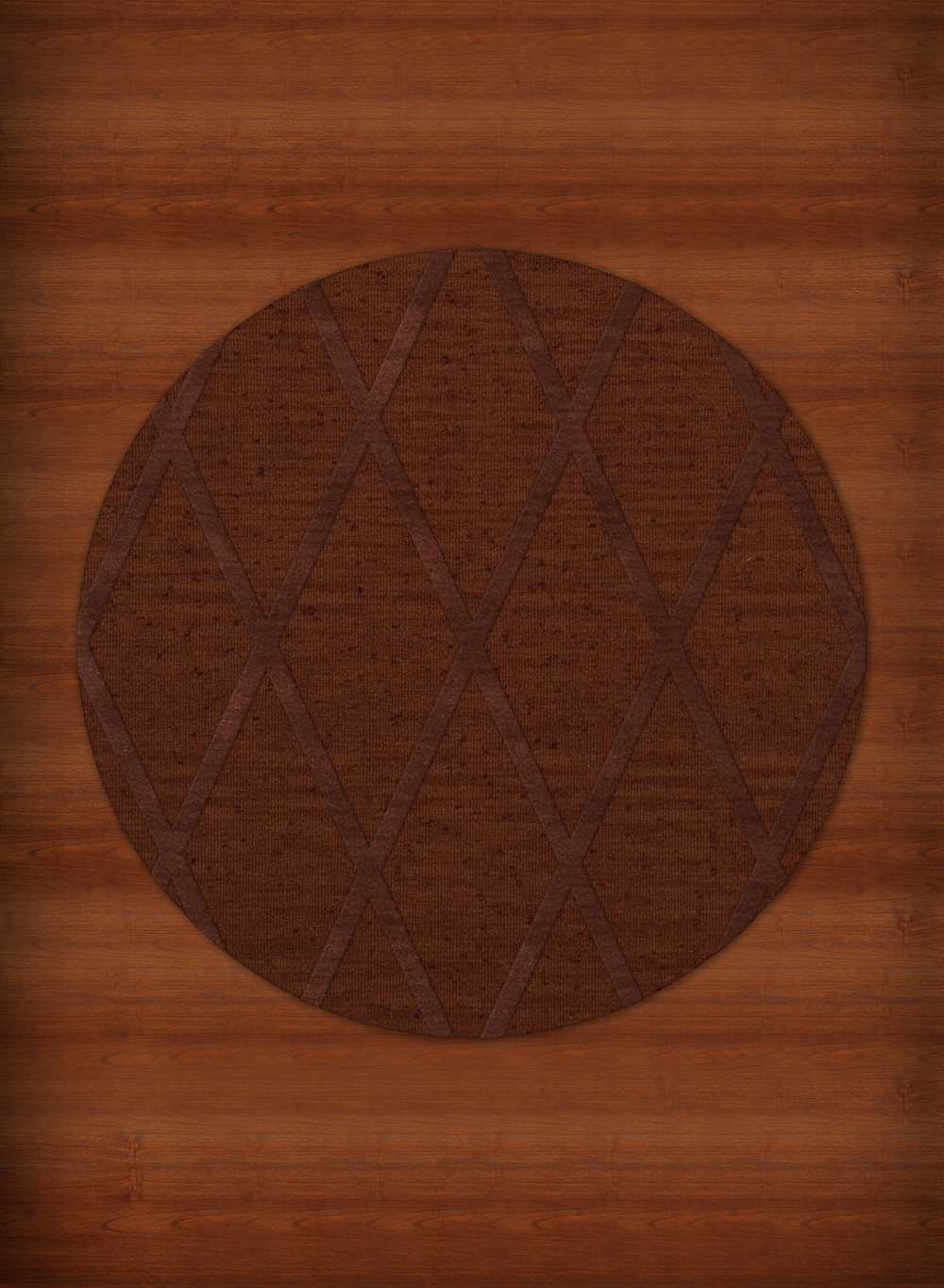 Round Diamond Rug Red Lines Diamonds Criss-Cross Geometric Area Rug Round DV11 - Aprx 6 ...