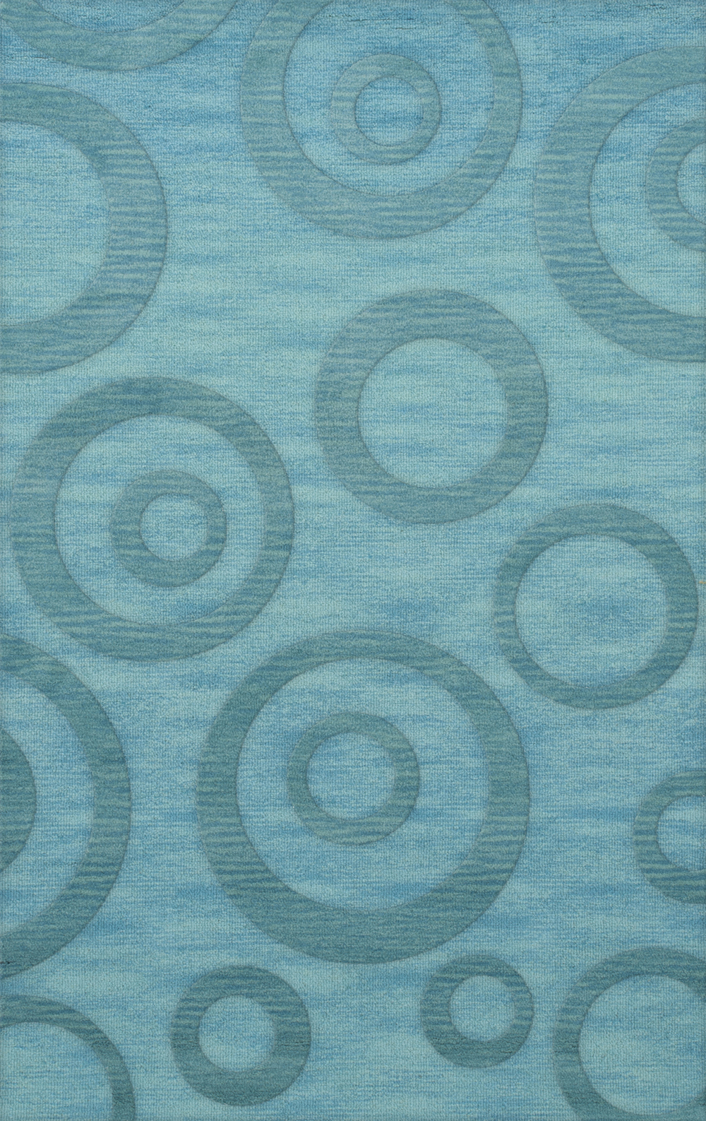 Blue Transitional Bubbles Rings Area Rug Circles DV5 - Picture 28 of 35