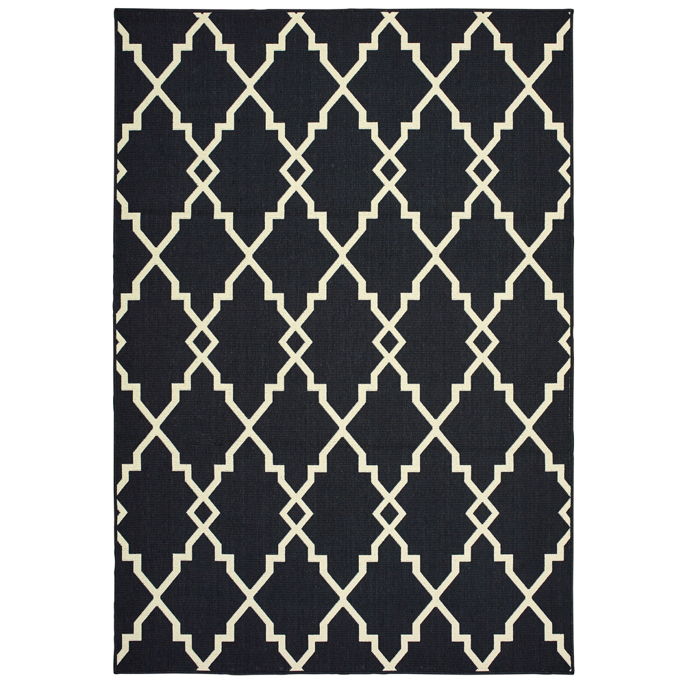 Sphinx Black Diagonal Jagged Lines Angled Contemporary Area Rug Geometric 7763K