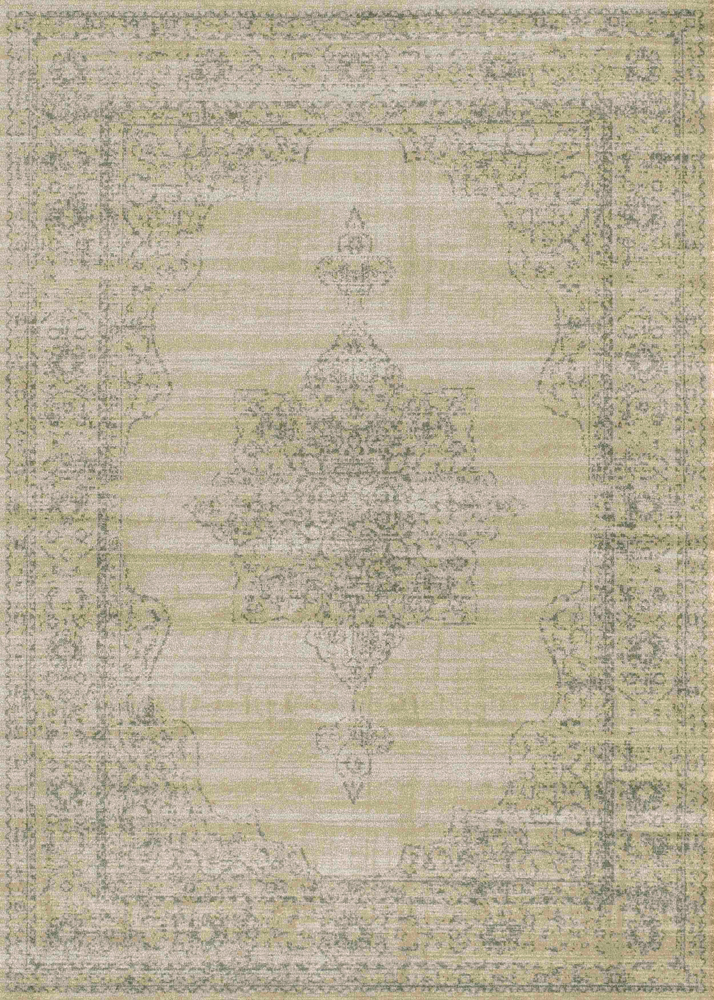 Radici Beige Worn Distressed Floral Traditional-European Area Rug Bordered 3563 - Picture 8 of 8