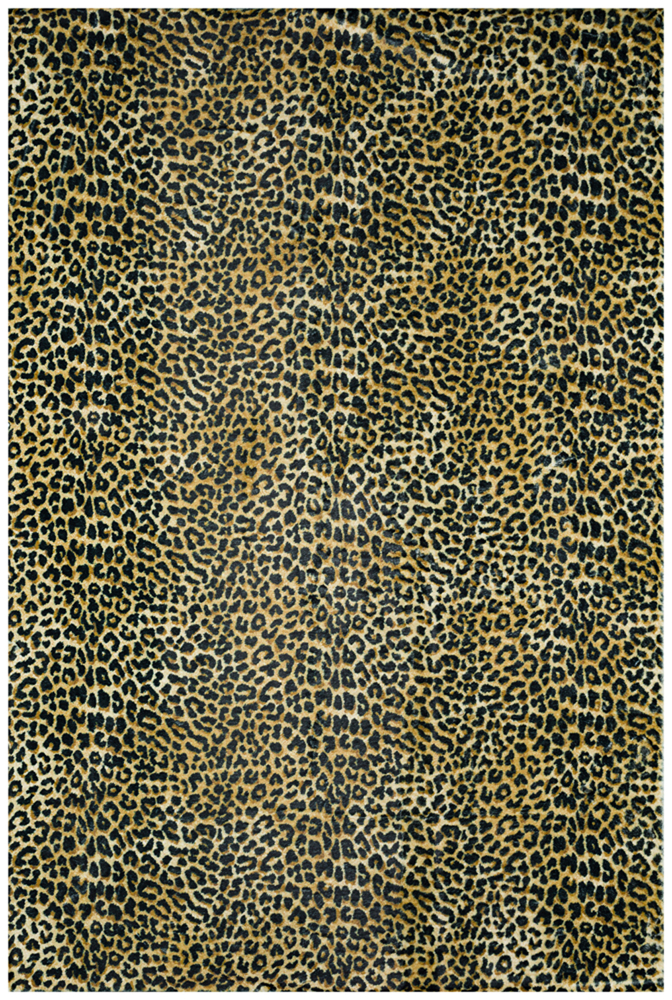 Dalyn Gold Vintage Spotted Gradient Faded Contemporary Area Rug Animal AK2