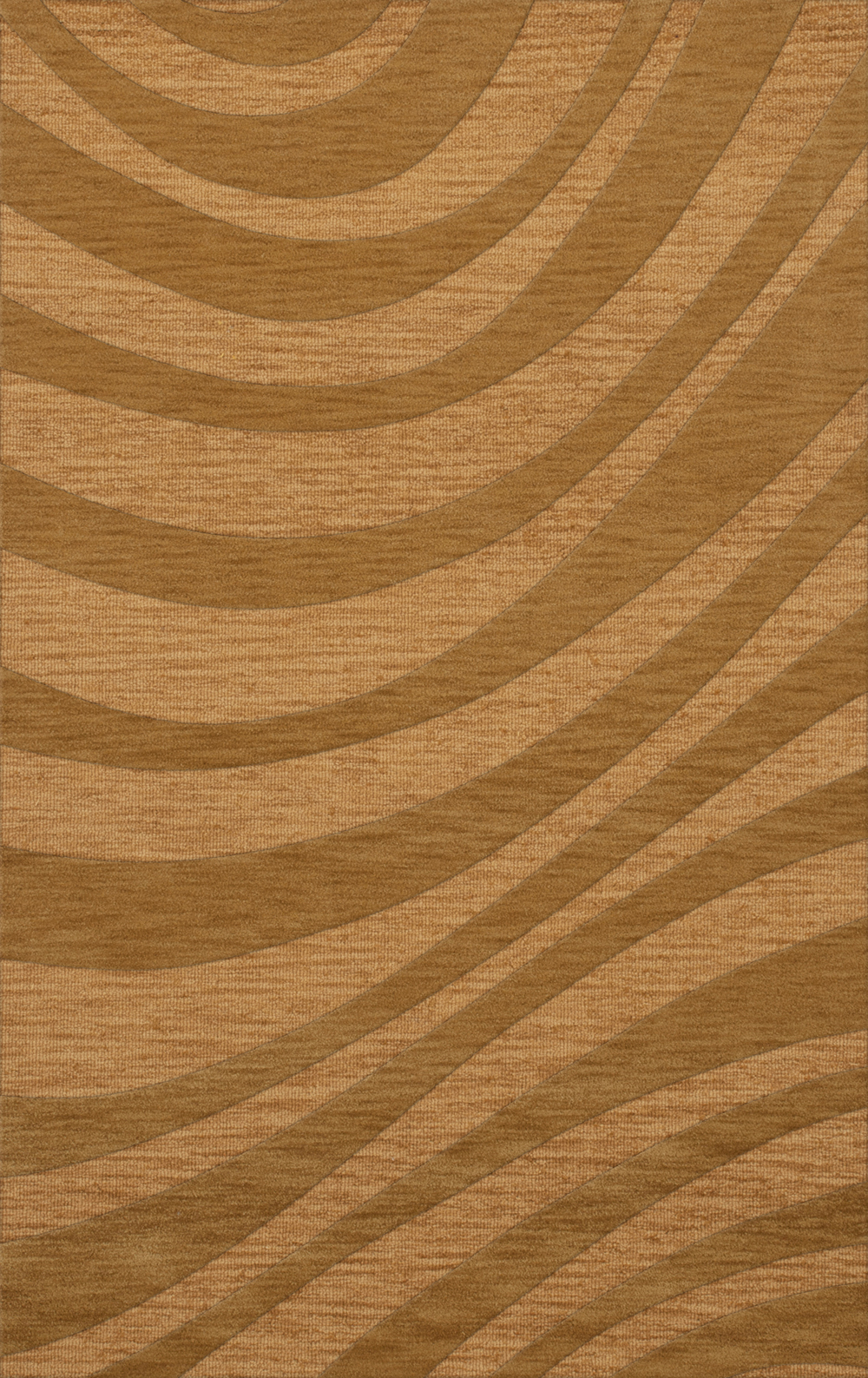 Yellow Transitional Hand Hooked Swirls Stripes Lines Area Rug Abstract DV12 - Picture 30 of 35