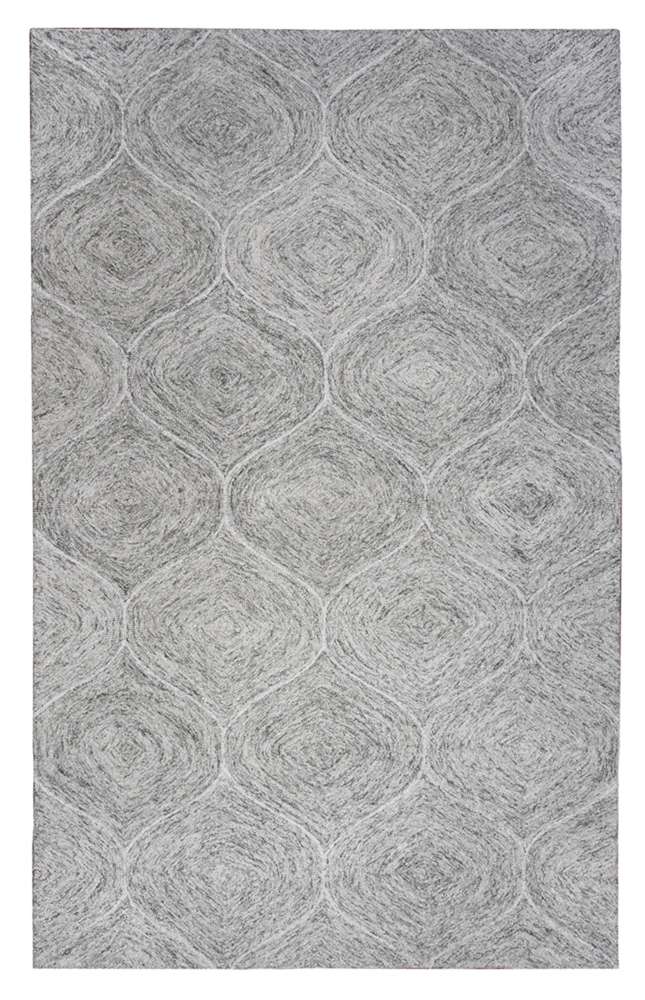 Rizzy Rugs Gray Diamond Scales Repeat Contemporary Area Rug Geometric BR363A