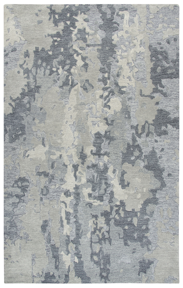 Rizzy Rugs Grey Shaded Wool Faded Tufted Contemporary Area Rug Abstract VOG109