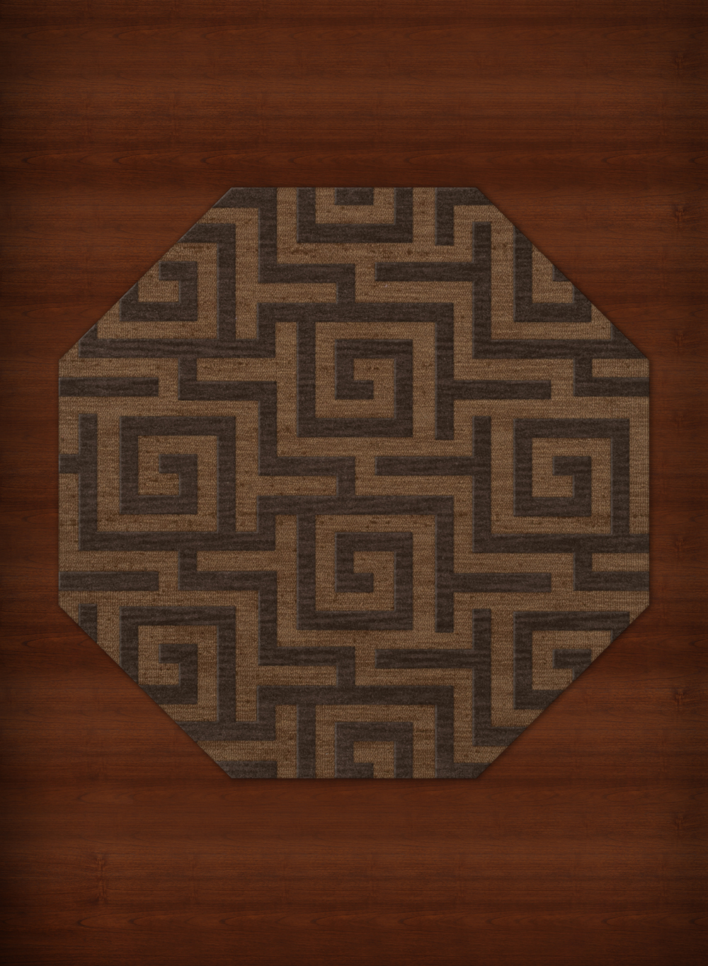 Yellow Transitional Hand Hooked Squares Curls Blocks Area Rug Geometric DV13 - Picture 32 of 35