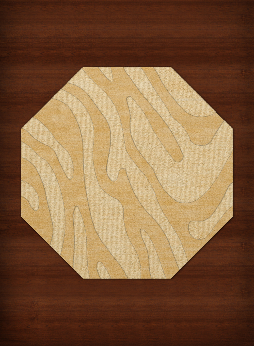 Yellow Swirls Lines Stripes Transitional Area Rug Animal Print DV2 - Picture 32 of 35