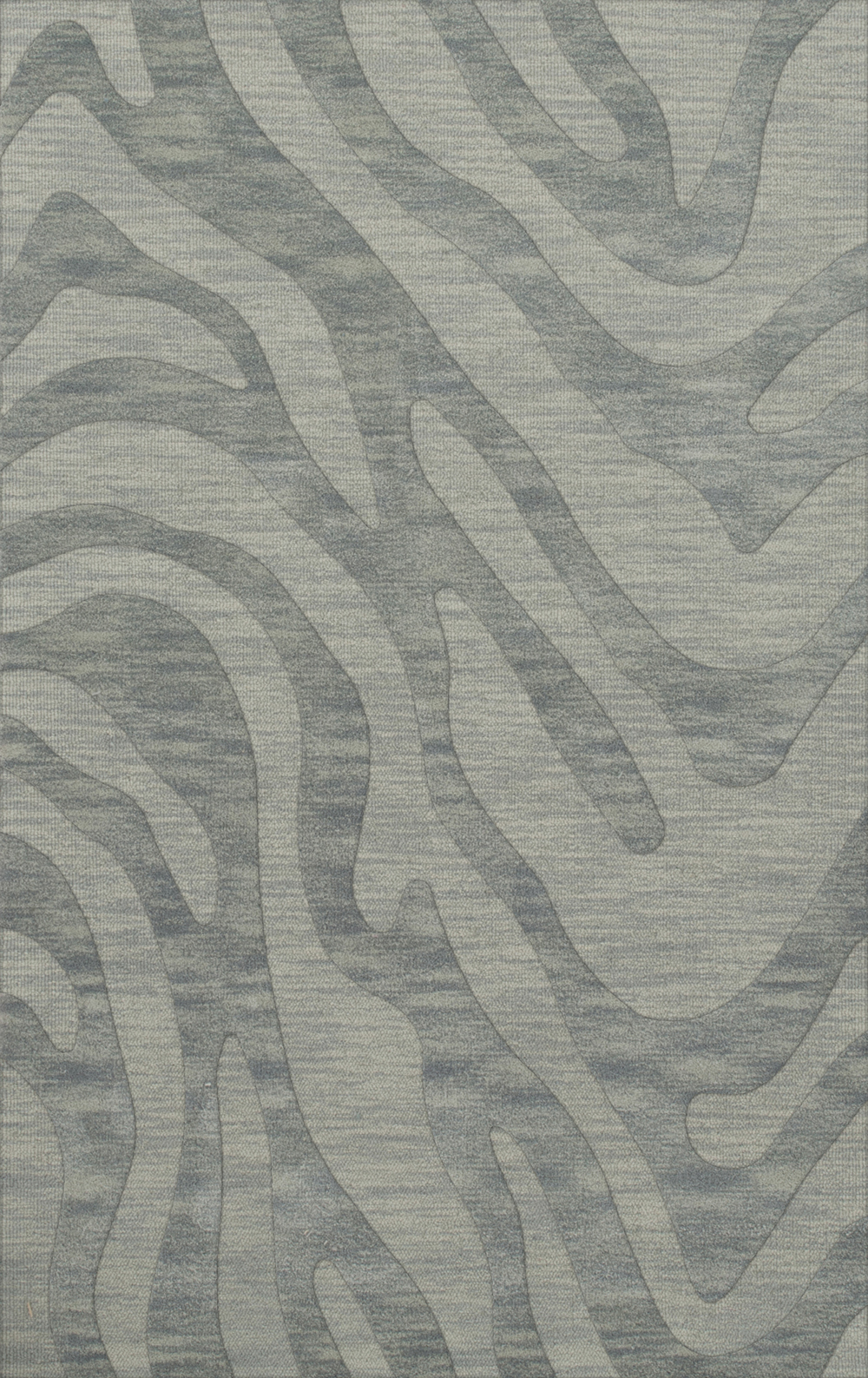 Blue Swirls Lines Stripes Transitional Area Rug Animal Print DV2 - Picture 34 of 35