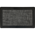 Clarke Woven Border Mat, 18" x 30", Black