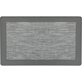 Clarke Woven Border Mat, 18" x 30", Grey