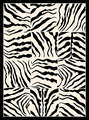 Creative Home Area Rugs: Safari Rug: 4259-90 Black Zebra