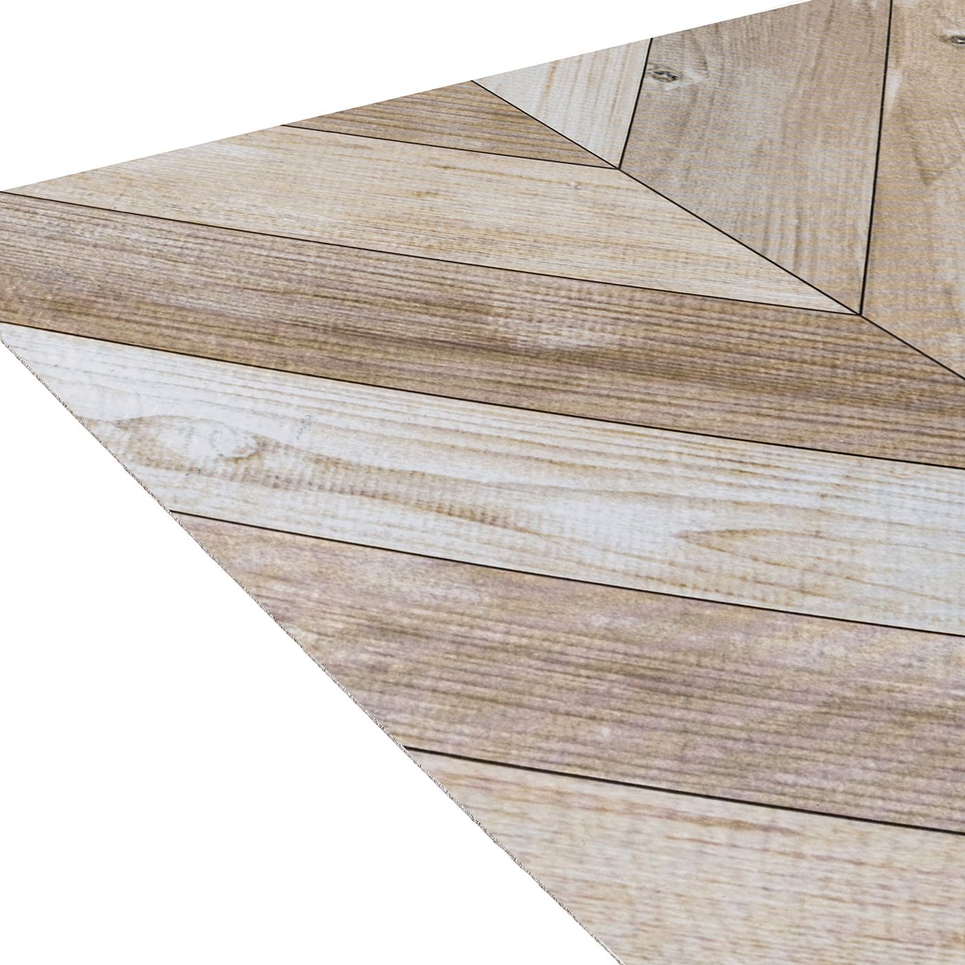 Creative Home Retro 1.5mm Thick Vinyl Tiles 629 Whitewash Chevron Retro 1.5mm 12" x 12