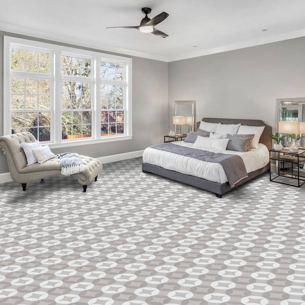 Creative Home Retro 1.5mm Thick Vinyl Tiles 620 Mod Diamond Retro 1