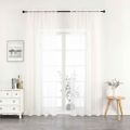 Crystal Sheer Curtain 2-Pack Window Panels, Beige