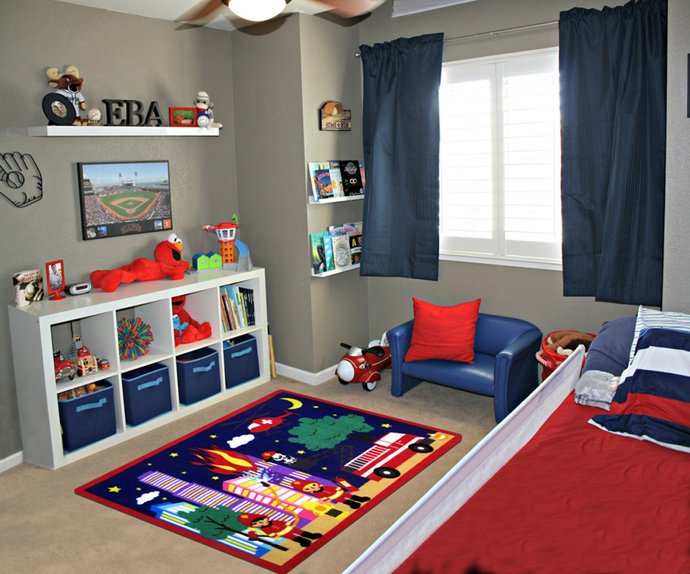 Fun Area Rugs Fun Time Rugs FT75 Fire! Fire! MultiColor Fun Time