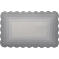 Grayson Scalloped Mats, Grey
