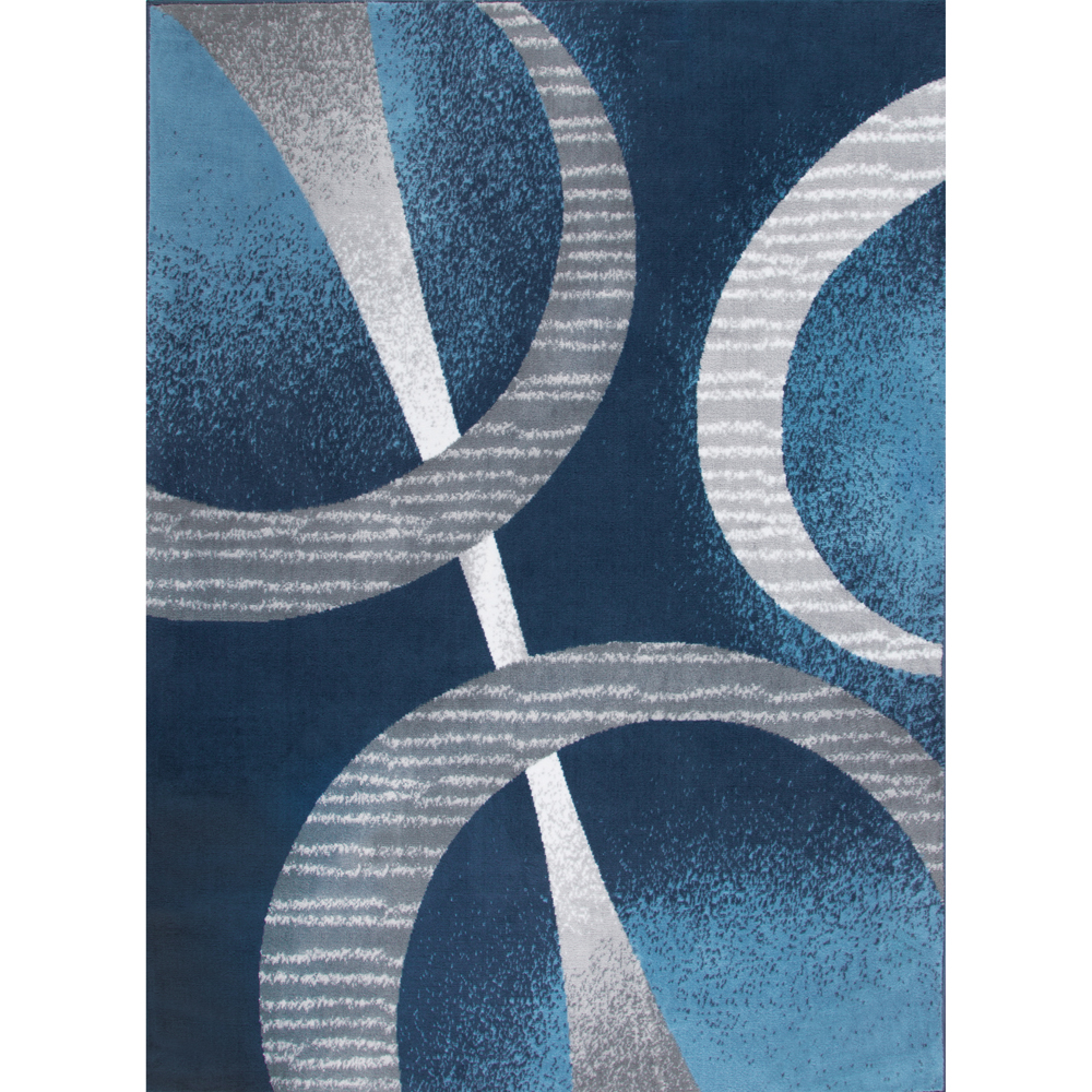 Home Dynamix Lyndhurst Premium Modern Abstract Midnight Blue/Gray Area Rug