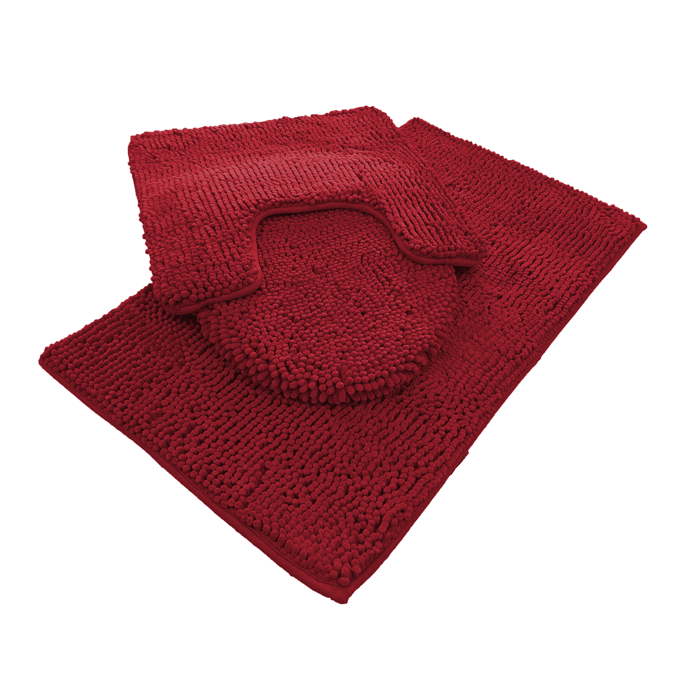 Home Dynamix Baja Bath Mat 200 Red Home Dynamix Baja Bath Rug Set 3