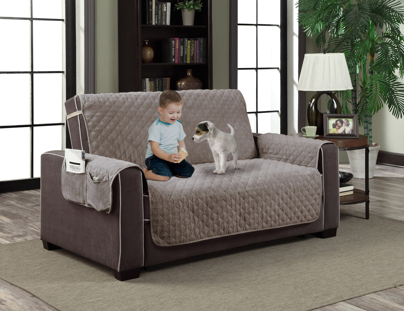 Home Dynamix Pet Supplies All Season Suede Couch Protector SDPRO451