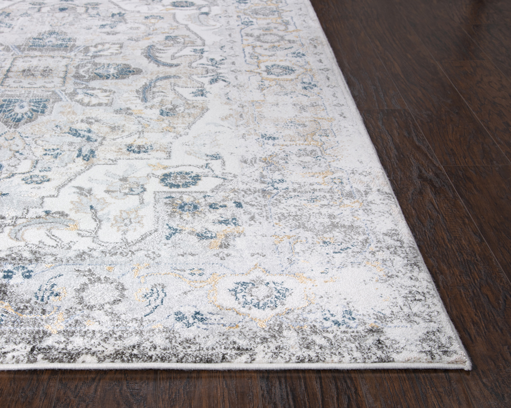 Rizzy Rugs Beige Petals Vines Scrolls Bulbs Contemporary Area Rug Floral BRS104 - Picture 8 of 12