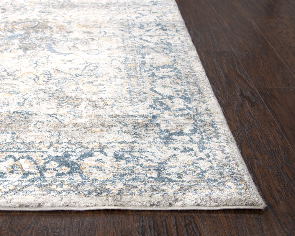 Rizzy Rugs Beige Bulbs Lines Rows Rings Contemporary Area Rug Floral BRS105 - Picture 8 of 8
