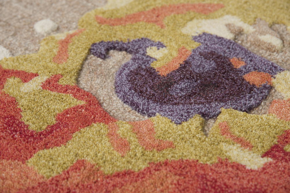 Alfombra floral Rizzy Rugs ramo naranja flores guirnaldas CNP111 - Imagen 8 de 8