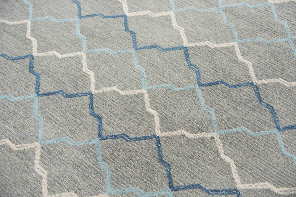 Rizzy Rugs Gray Gradient Angled Jagged Contemporary Area Rug Striped RS902A - Picture 8 of 8