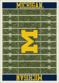 Milliken Area Rugs: NCAA College Field Rugs: Michigan Wolverines