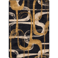 Milliken Area Rugs: Residency Rugs: Capsule Swish Black