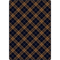 Milliken Area Rugs: Traditions: Christmas Plaid Midnight Blue