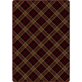 Milliken Area Rugs: Traditions: Christmas Plaid Victorian Red