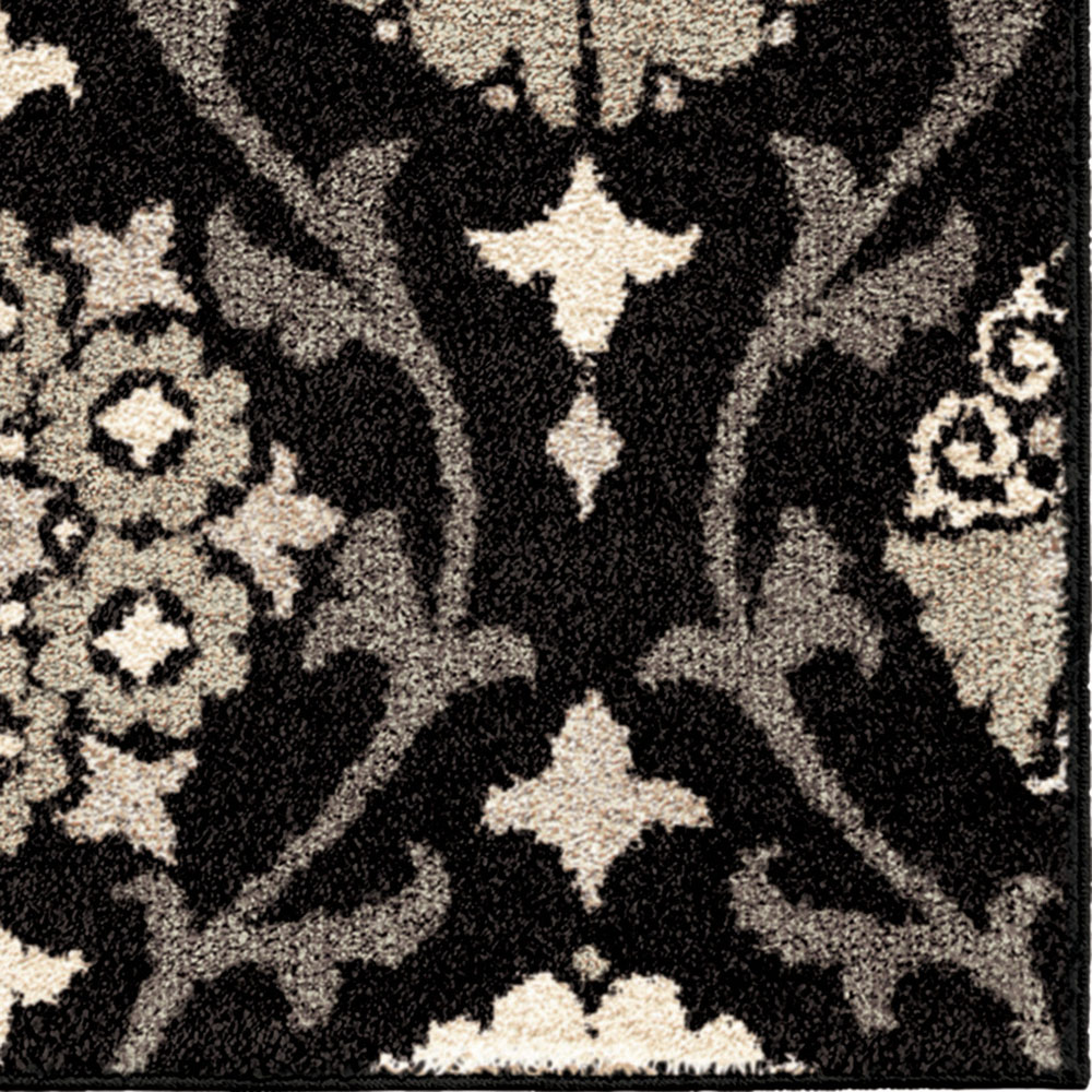 Orian Area Rugs: American Heritage Rugs: 4304 Black - Floral & Country ...