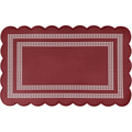 Remi Scalloped Mats, Burgundy