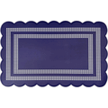 Remi Scalloped Mats, Navy