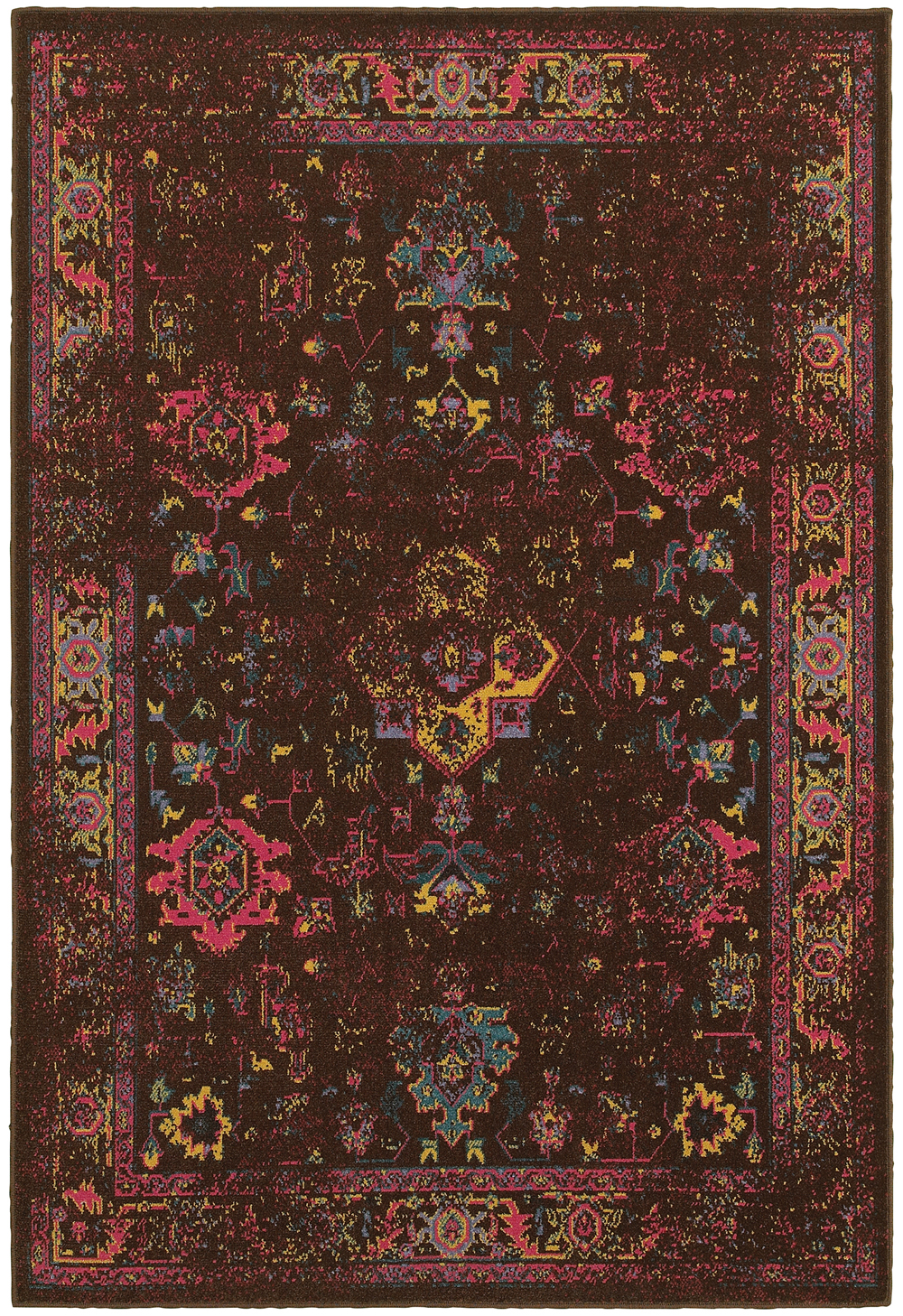 Sphinx Oriental Weavers Area Rugs Revival Rugs 3689I Brown Revival