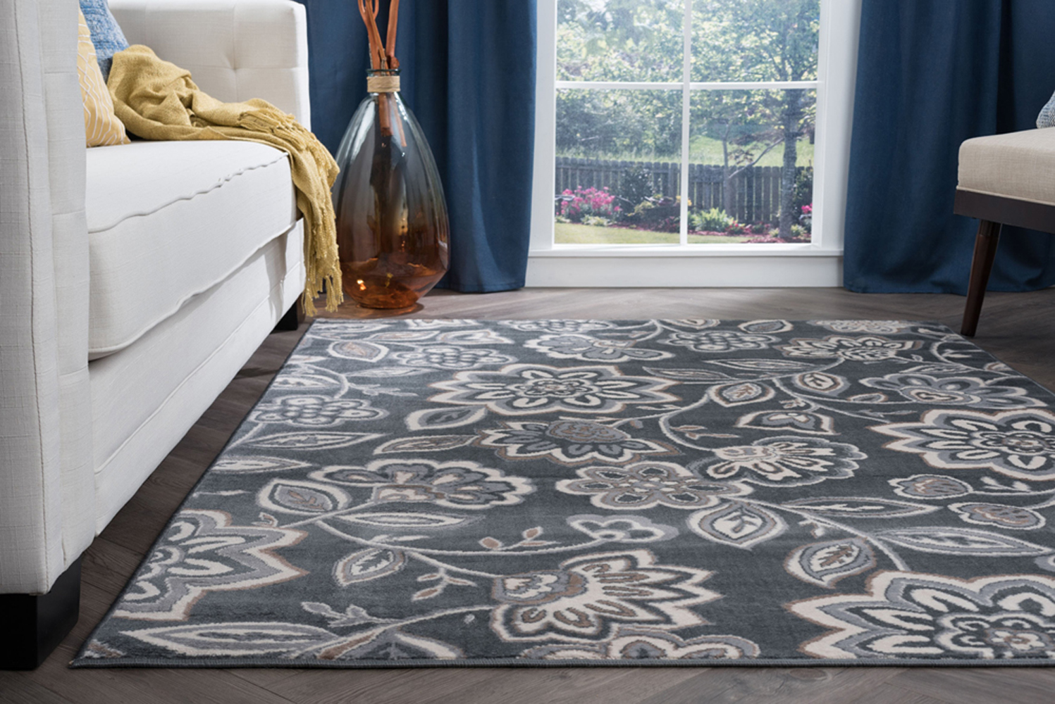 Tayse Area Rugs Madison Rugs MDN3409 Transitional Gray Madison Rugs