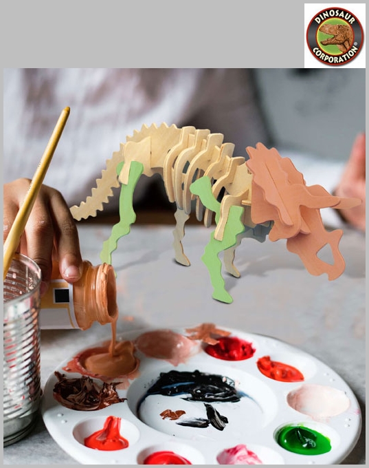 Wholesale Triceratops Dinosaur Woodcraft Skeleton Bones Puzzles