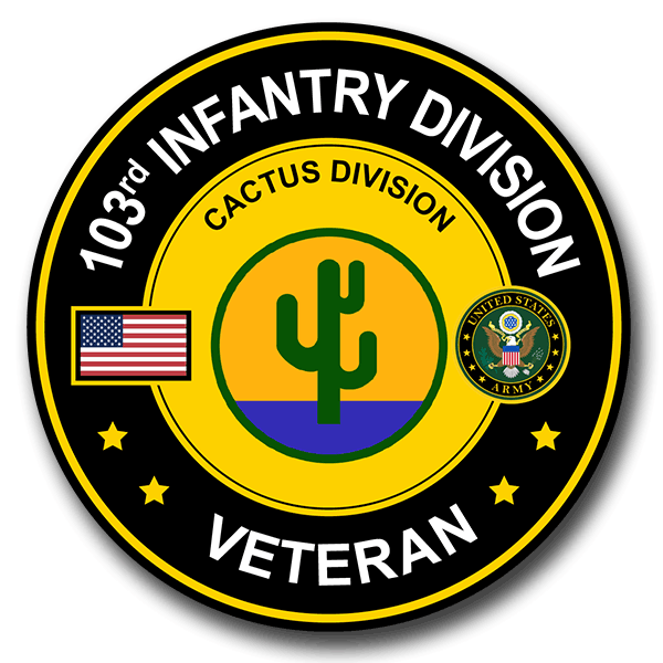 103rd Infantry Division Veteran Decal - US Army Division Veteran Decals -  PriorService.com