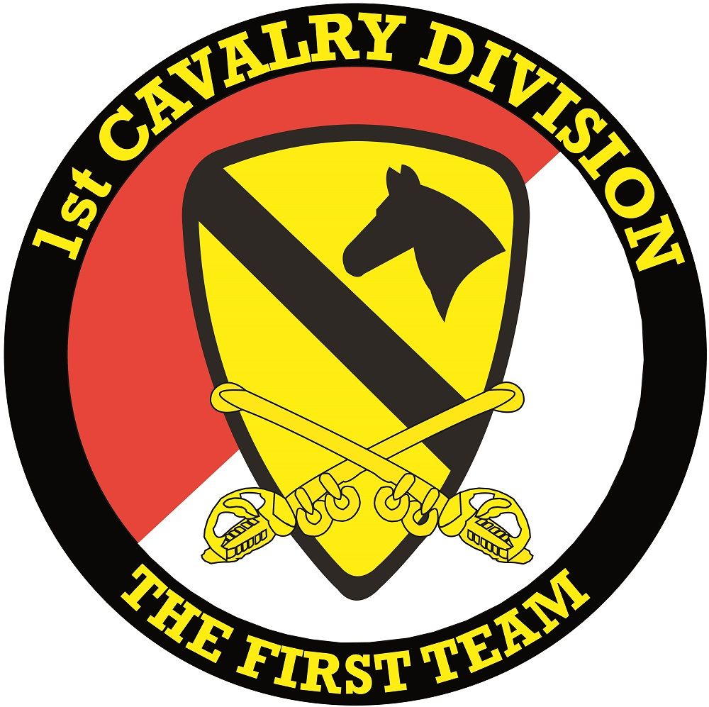 1st Cavalry Division with Sabres Decal 1st Cavalry Decals & Stickers
