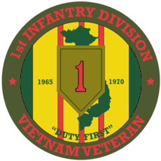 1st Infantry Division 'Big Red One' Veteran Sticker Decal - Vinyl Graphic For Cars & Windows
